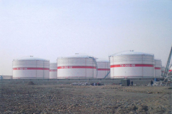 中石化天津實(shí)華十萬(wàn)立原油罐區